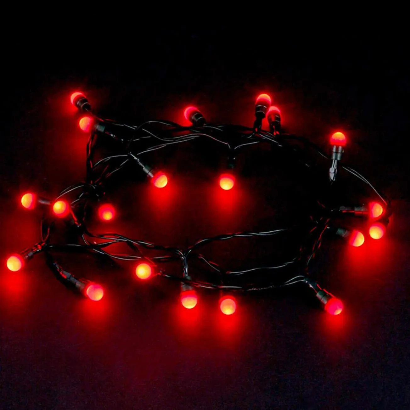 100 Berry Christmas LED Lights Red