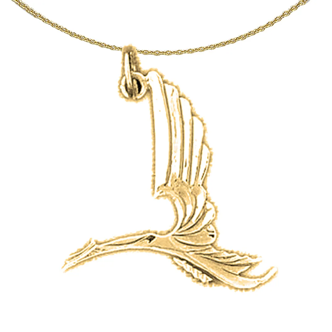 14K or 18K Gold Ducks Pendant