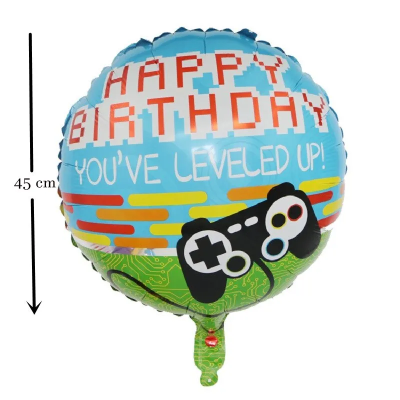 1pc Big Video Game Controller Aluminum Foil Balloons Inflate Toy Birthday Party Decoration 32 Inch Number Globos