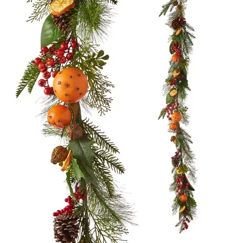 6' Holiday Spice Garland