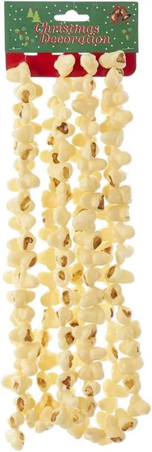 9 Ft Plastic Popcorn Christmas String Garland