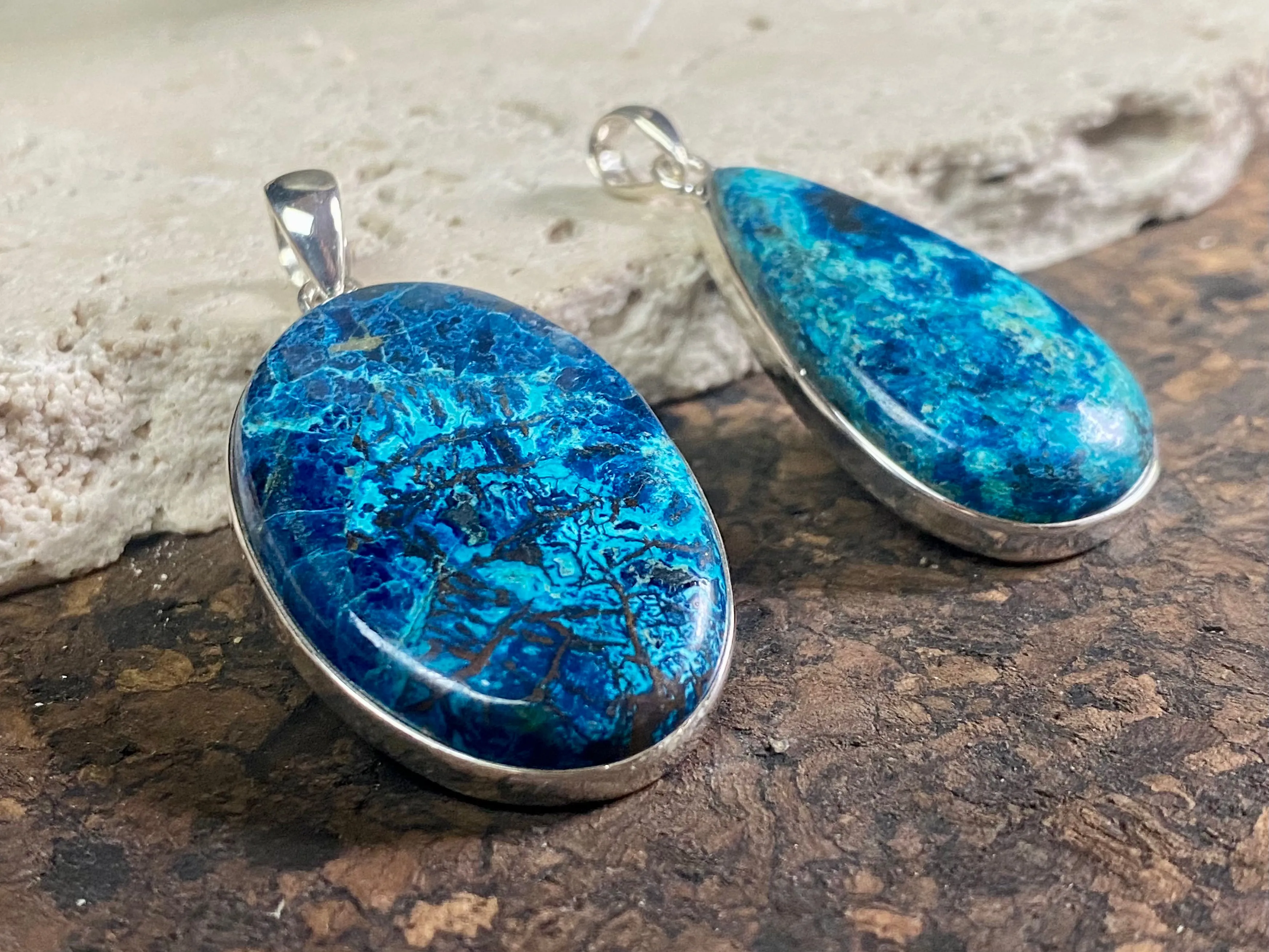 Azurite Pendants