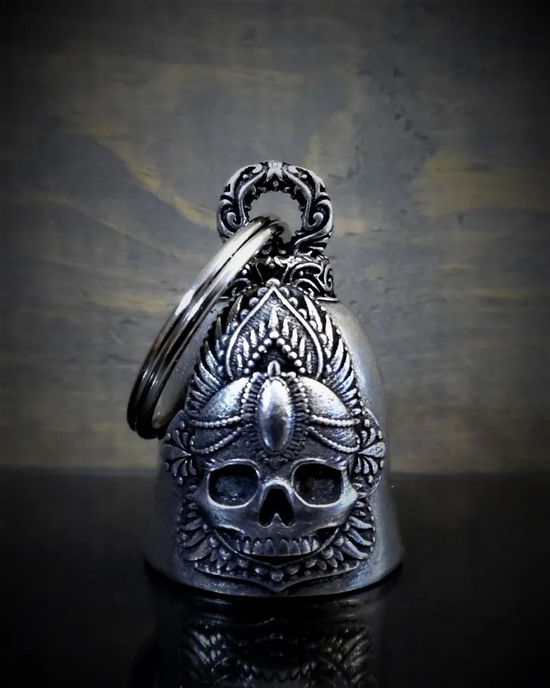 BB-65 Mandala Skull Rose Bell