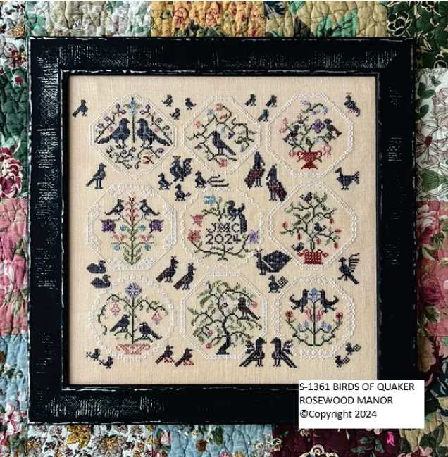 Birds of Quaker by Rosewood Manor Designs - Cross Stitch Pattern