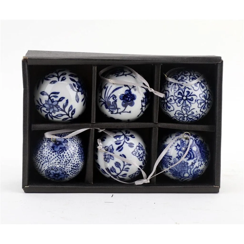 Blue And White Ornaments - Small