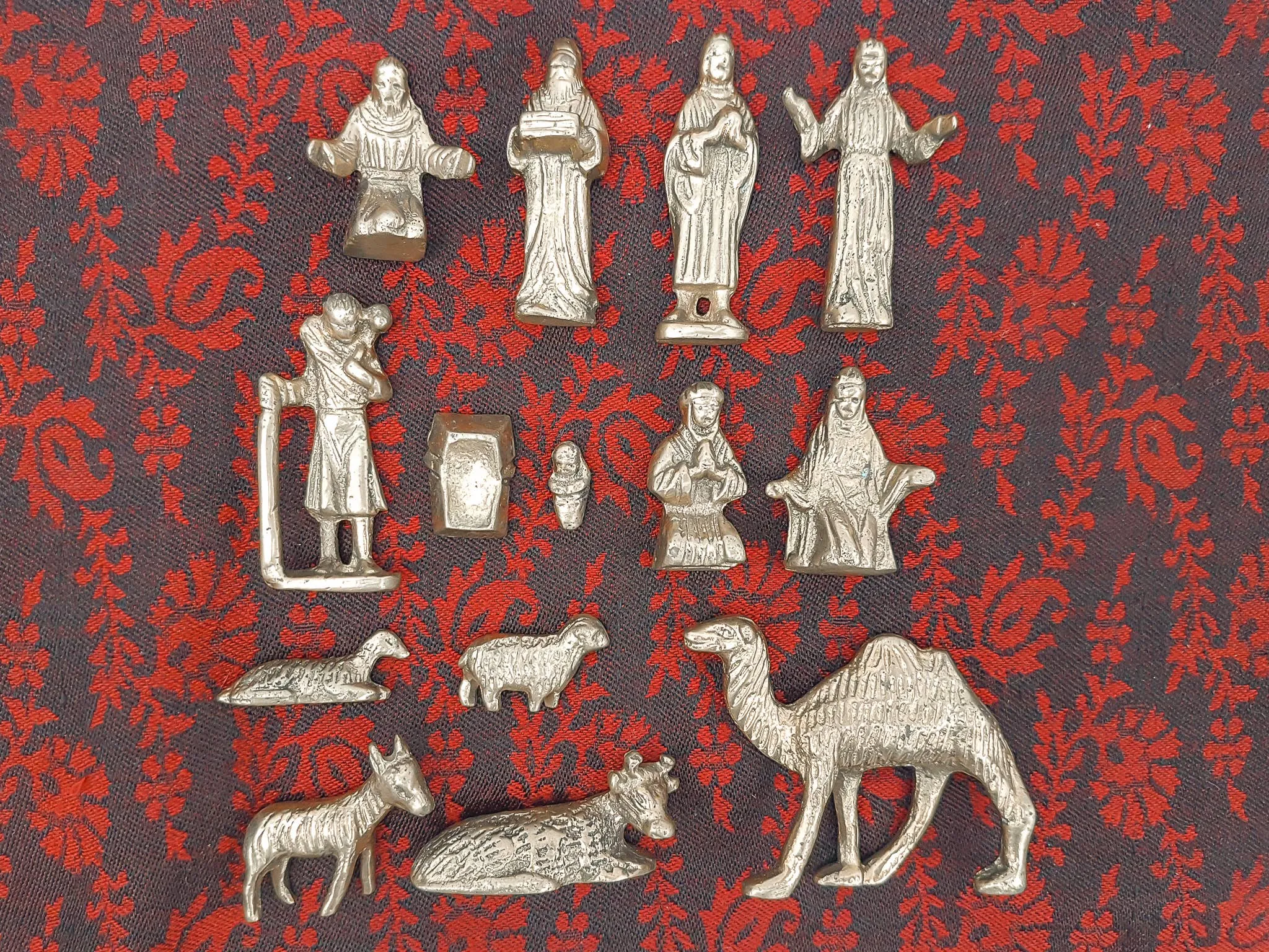 Brass Nativity Scene Christmas Decor Holiday Decorations