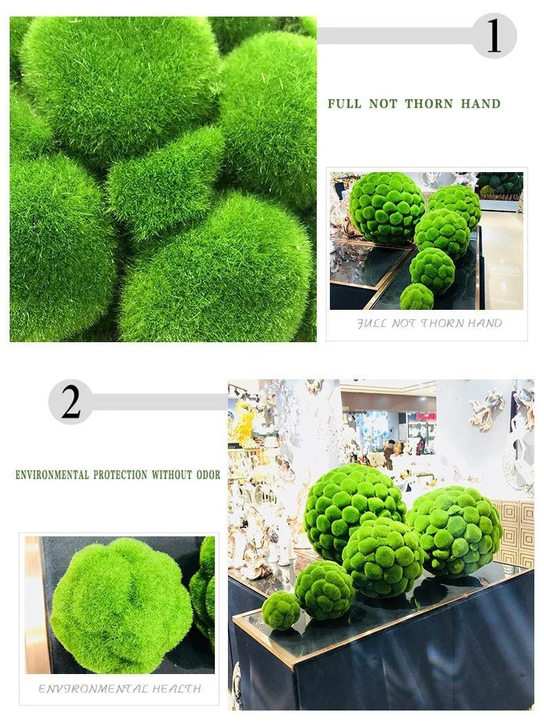 Bulk Bryophytes Artificial Moss Topiary Ball Plant Decorative Balls Decoration Wholesale