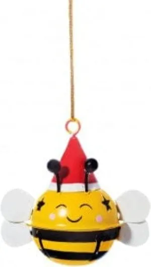 Bumble Bee Bell Christmas Tree Decoration