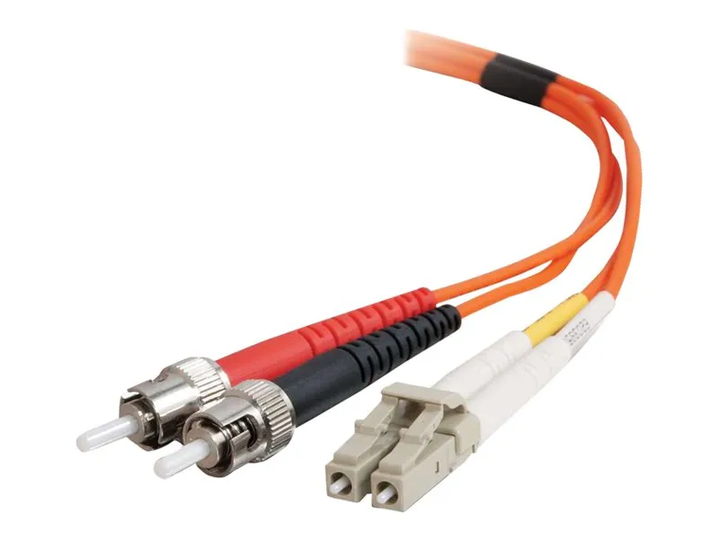 C2g Lc-St 50/125 Om2 Duplex Multimode Pvc Fiber Optic Cable (Lszh) - Network Cable - St Multi-Mode (M) To Lc Multi-Mode