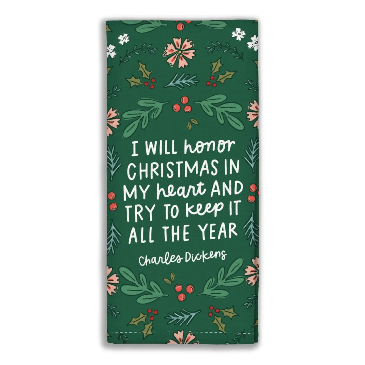 Christmas in My Heart Tea Towel