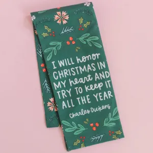 Christmas in My Heart Tea Towel