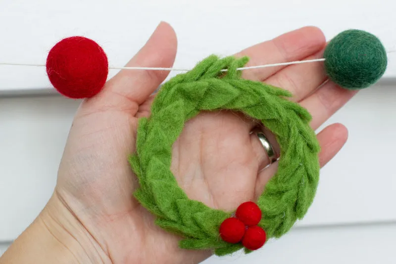 Christmas MERRY Wreath Garland