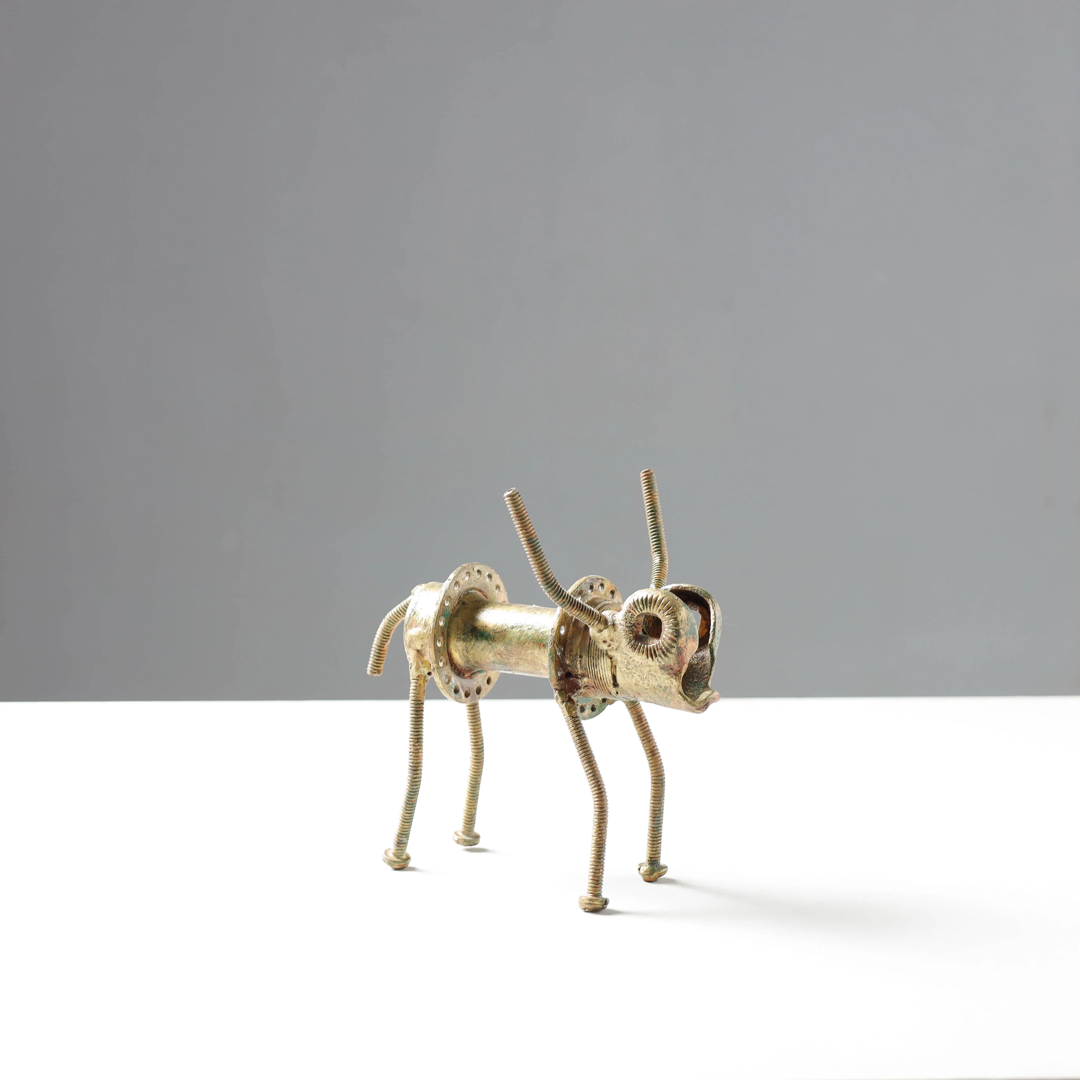 Dear - Handmade Recycled Metal Sculpture by Debabrata Ruidas