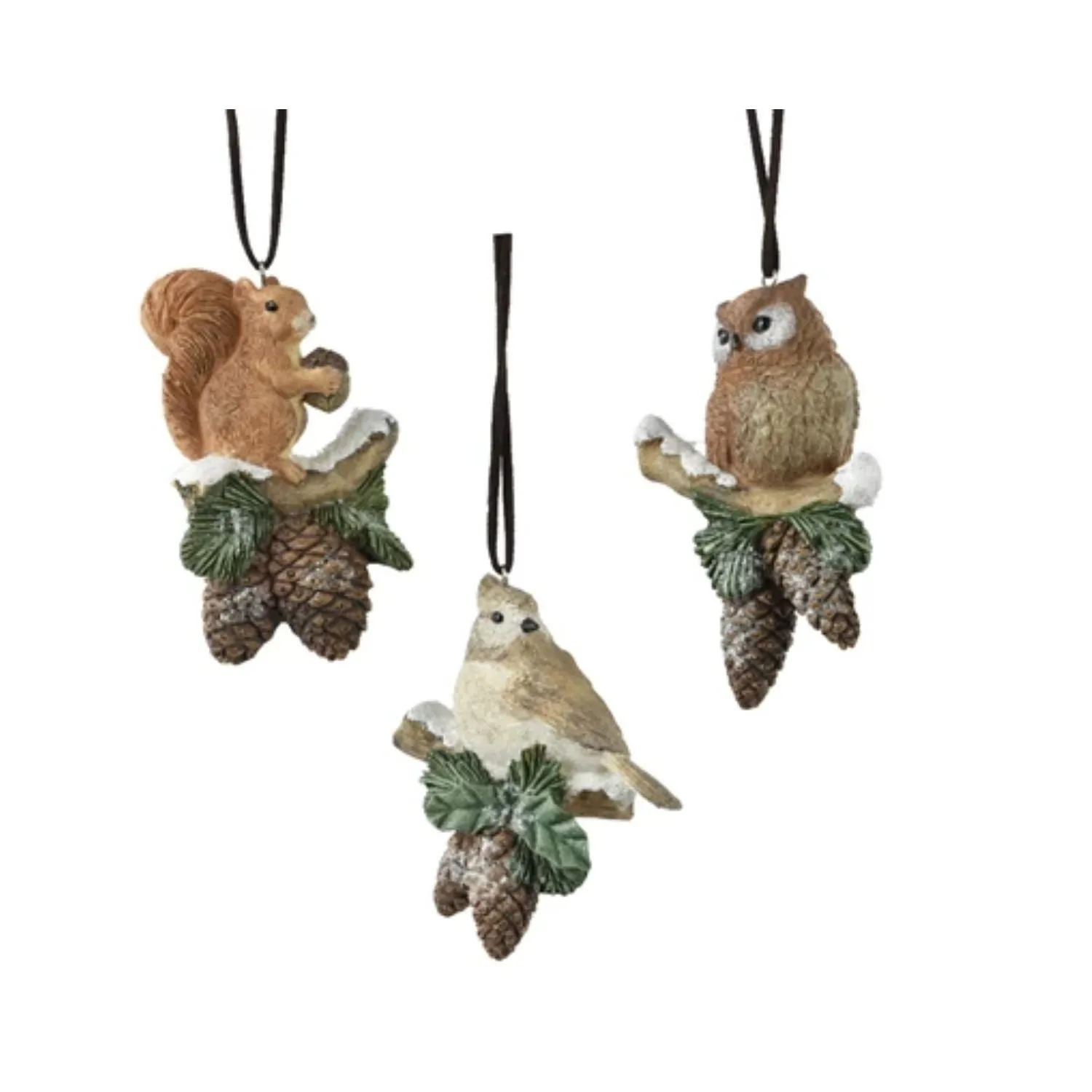 Decoris Resin Animal Hanging Decoration (Choice of 3)