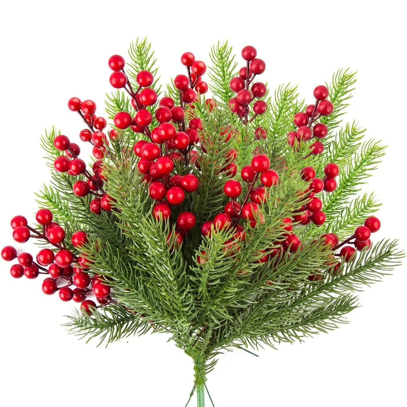 Festive Pine and Berry Branches (bundle)