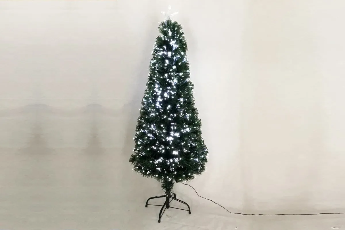 Fibre Optic Tree Slim with Cool White LEDs (1.5m)