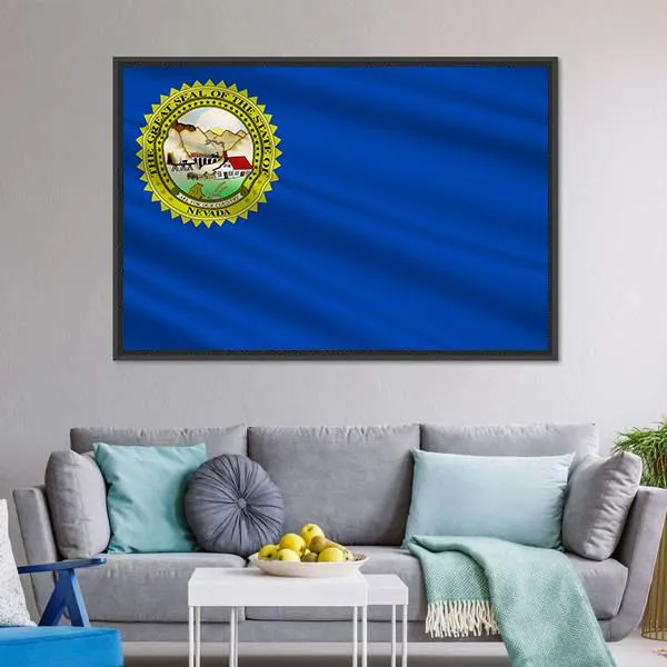 Flag Of Nevada Canvas Wall Art