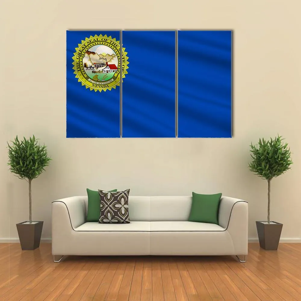 Flag Of Nevada Canvas Wall Art