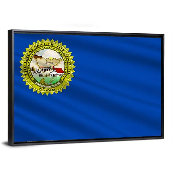 Flag Of Nevada Canvas Wall Art