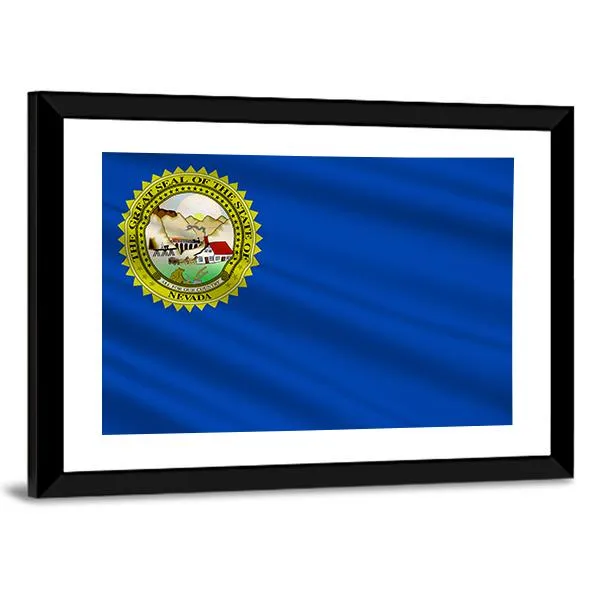 Flag Of Nevada Canvas Wall Art