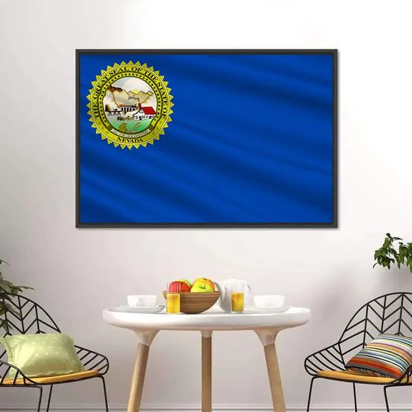 Flag Of Nevada Canvas Wall Art