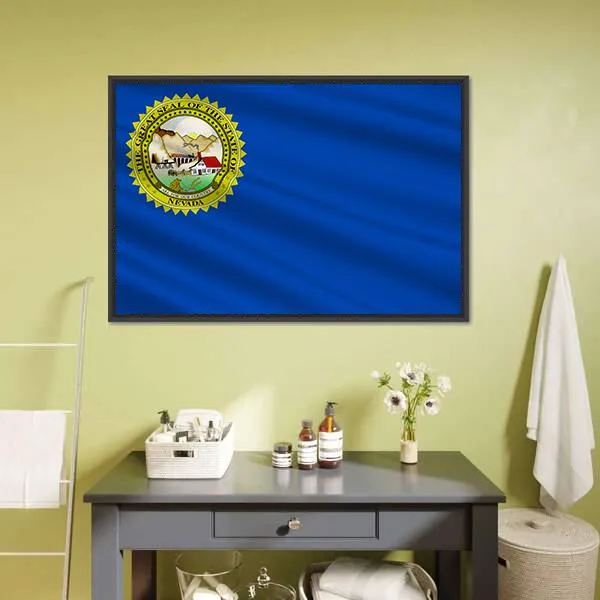 Flag Of Nevada Canvas Wall Art