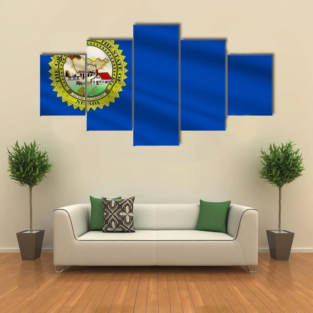 Flag Of Nevada Canvas Wall Art