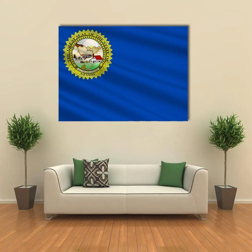 Flag Of Nevada Canvas Wall Art