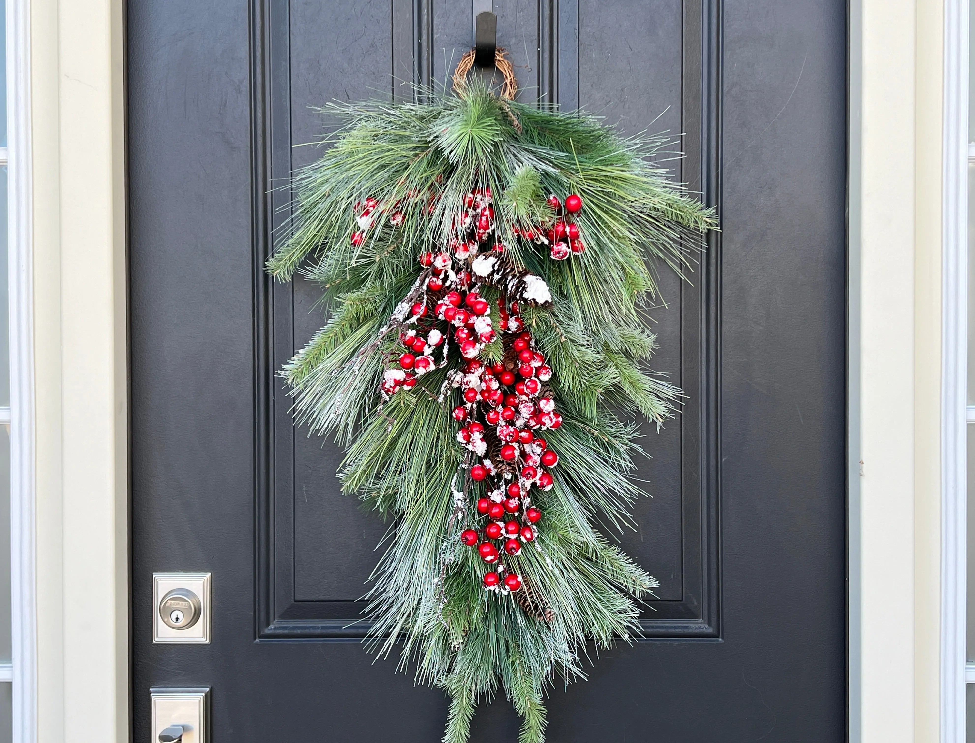 Frosted Berry Pine Swag Wreath