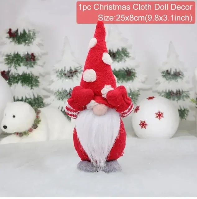 Gnome Christmas Faceless Doll