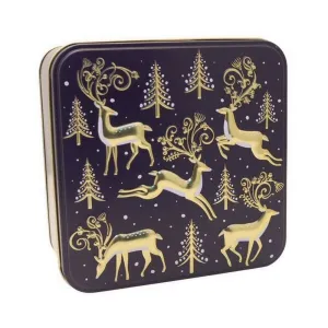 Grandma Wild's 160g Embossed Golden Stags Tin with Biscuits