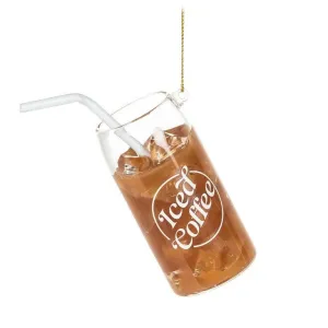 Iced Coffee Ornament (4"H)