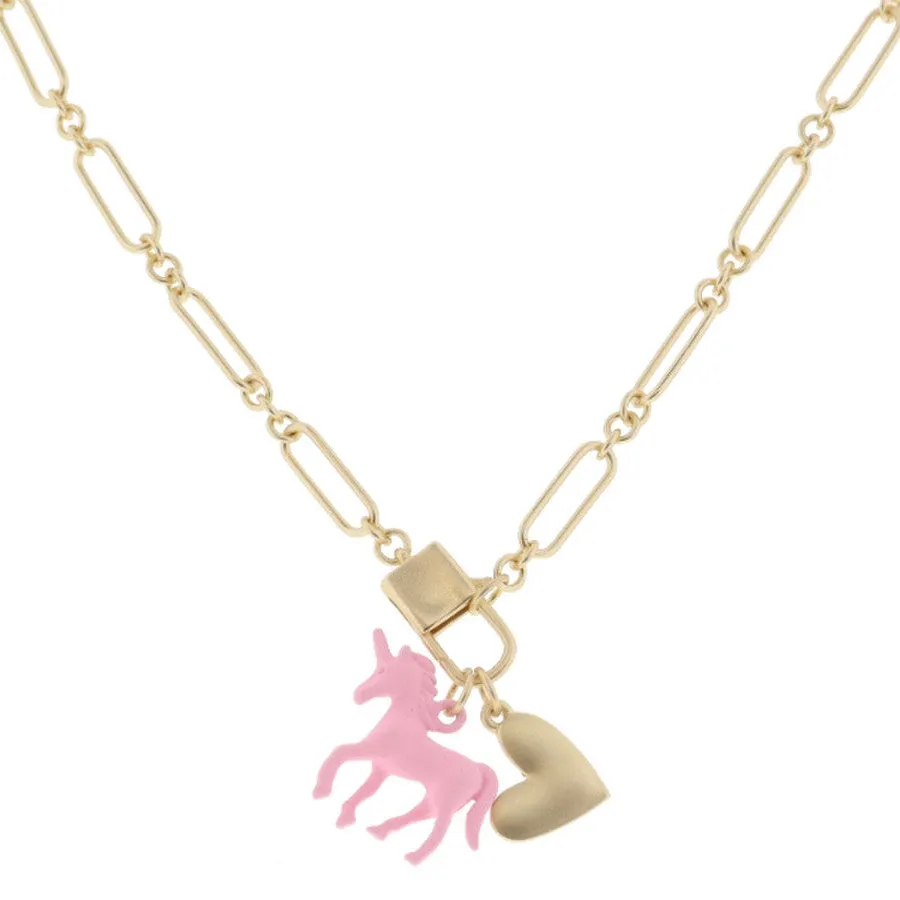 Jane Marie Kids Sprinkled With Love! 14" Gold Necklace