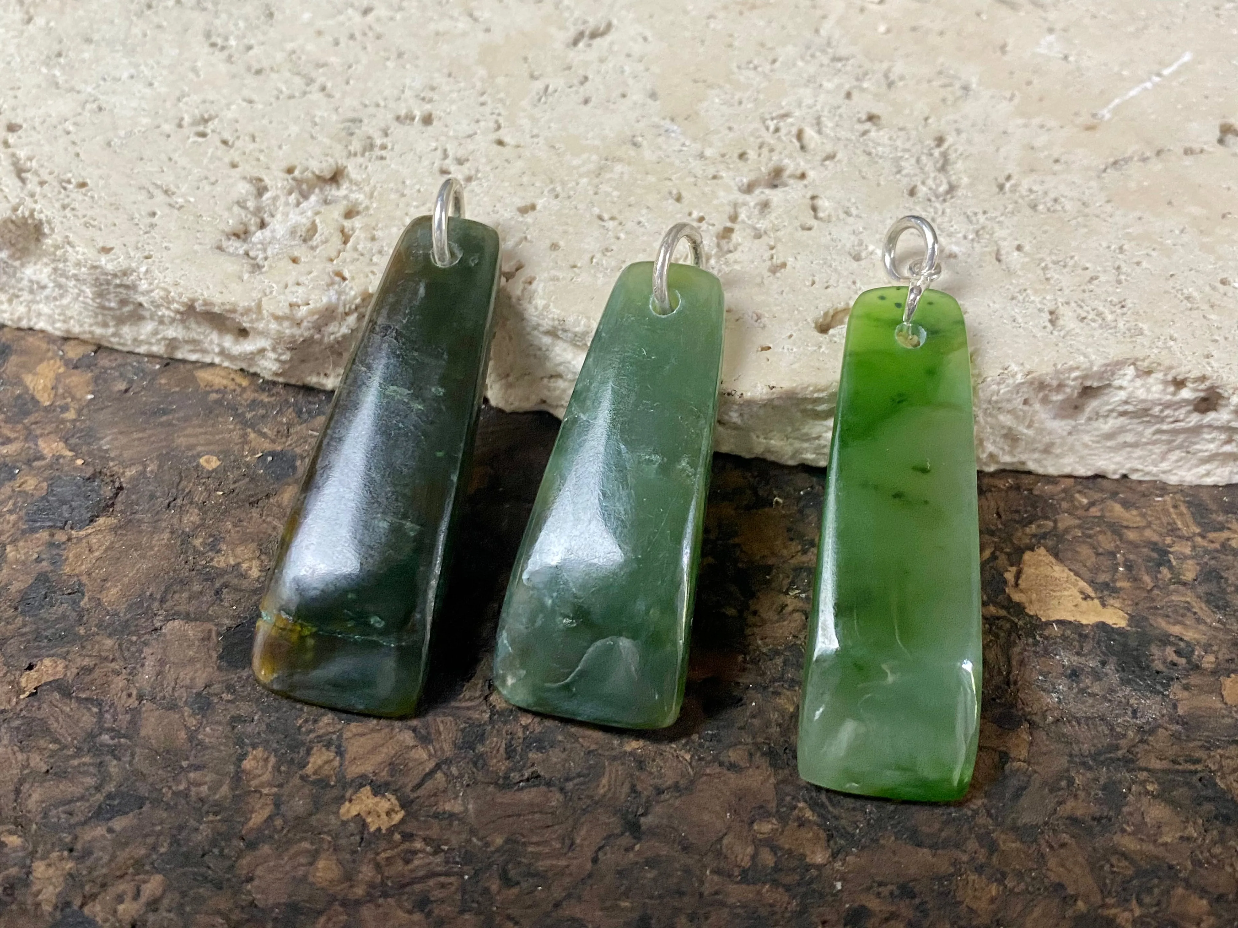 Maori Jade Kuru Pendants