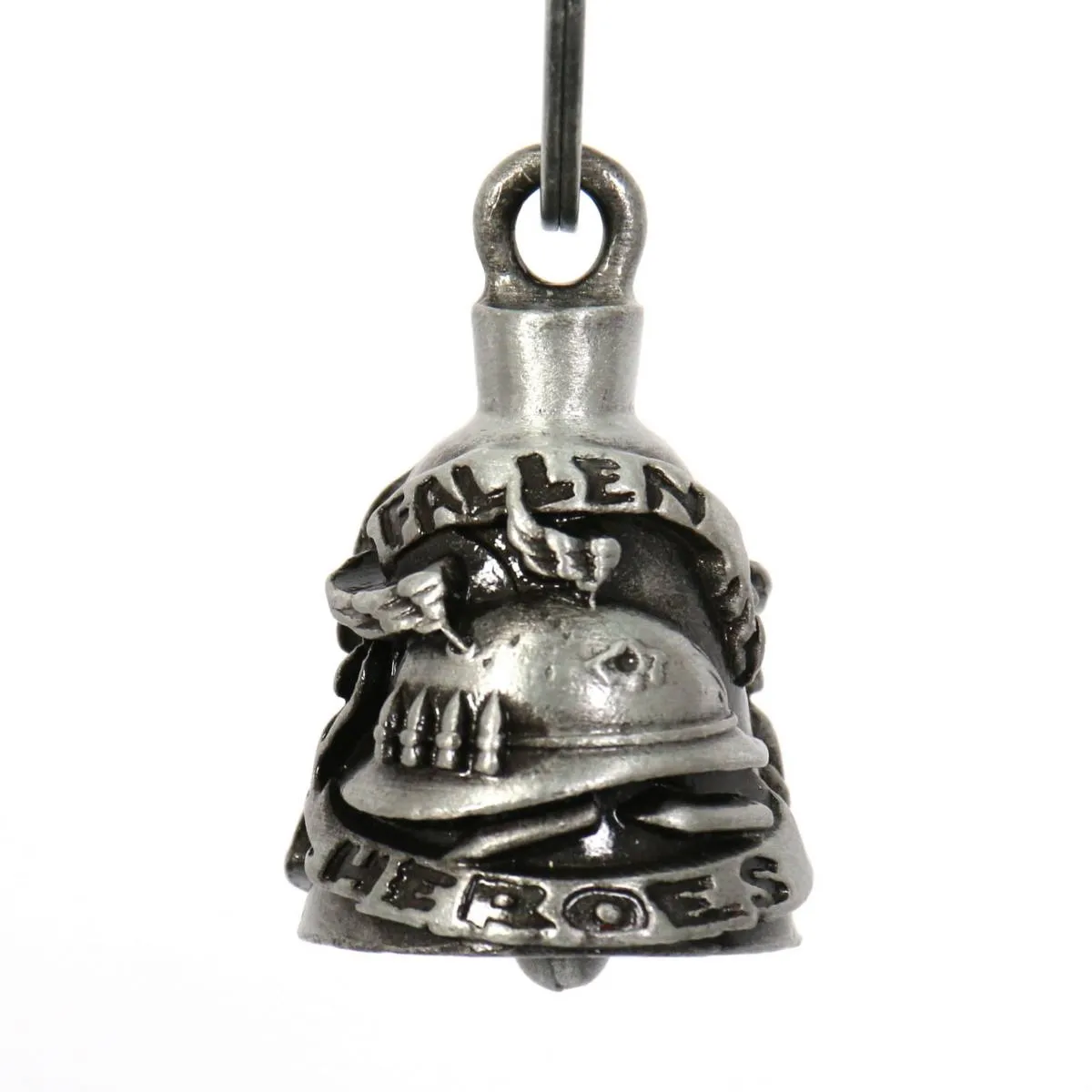 Milwaukee Leather MLB9016 'Fallen Hero' Motorcycle Good Luck Bell | Key Chain Accessory for Bikers