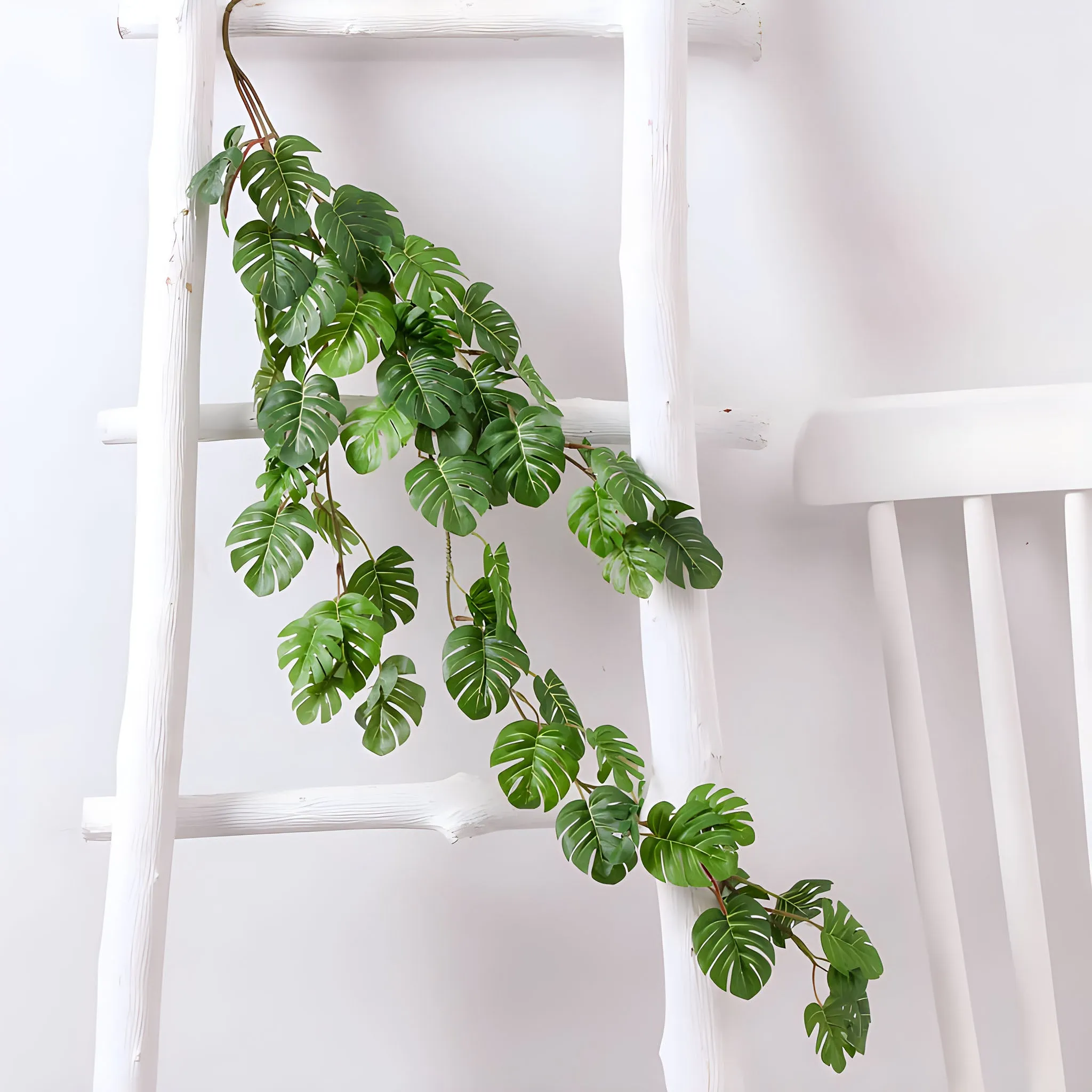 Monstera Garland Artificial Wall Hanging Vine 31"