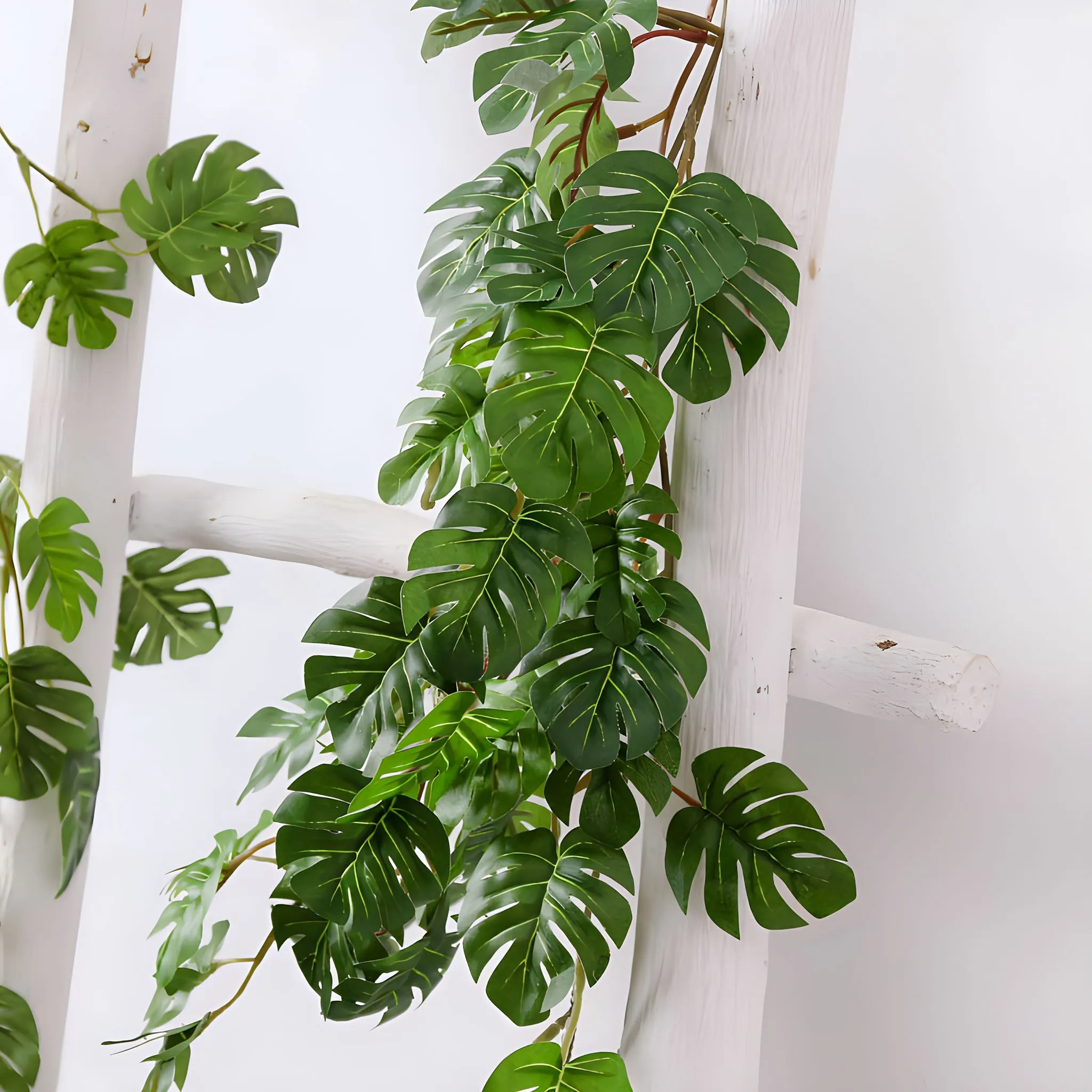 Monstera Garland Artificial Wall Hanging Vine 31"