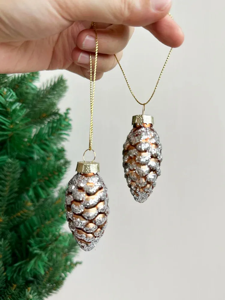 Pine Corn and Acorn Ornaments