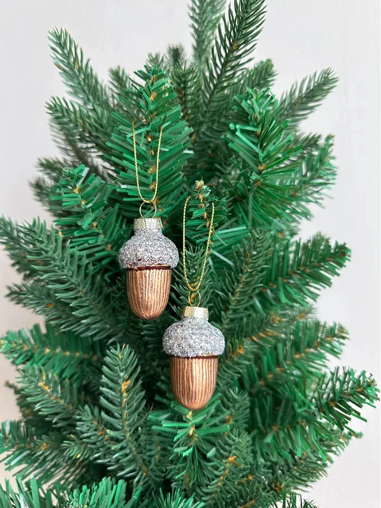 Pine Corn and Acorn Ornaments