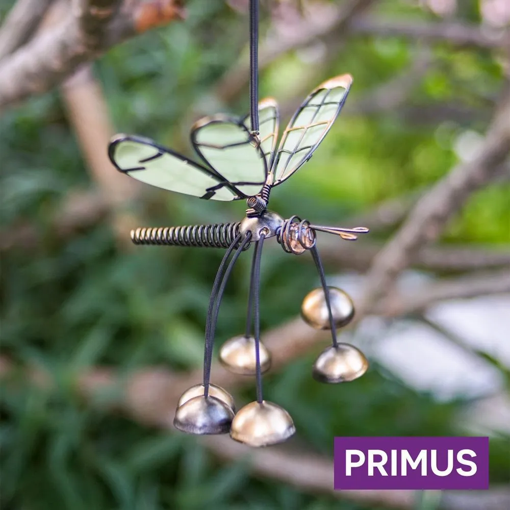 Primus Glass Wing Glow in the Dark Dragonfly Bobbin' Bells (Assorted Colours)