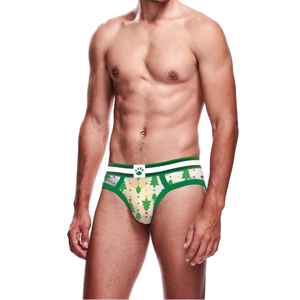 Prowler Trees & Polka Dots Brief Green