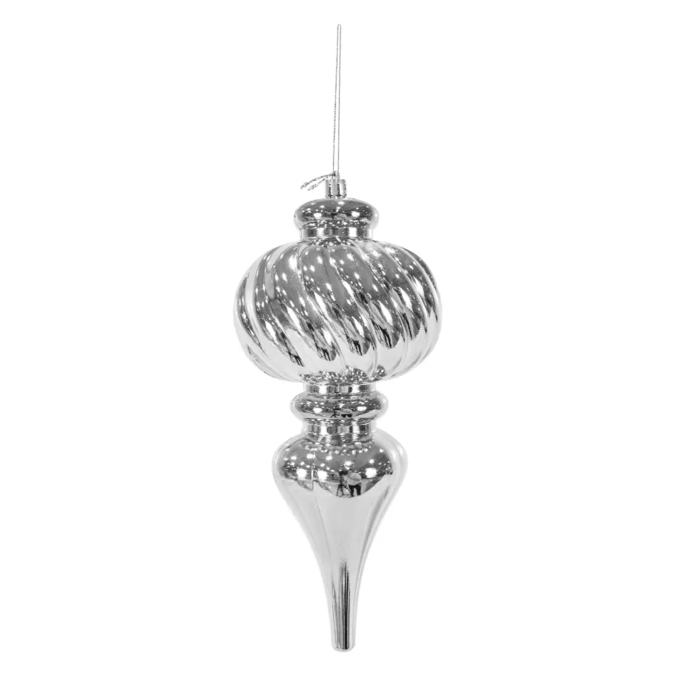 Shiny Finial Bulb Deco Asst (27cm)