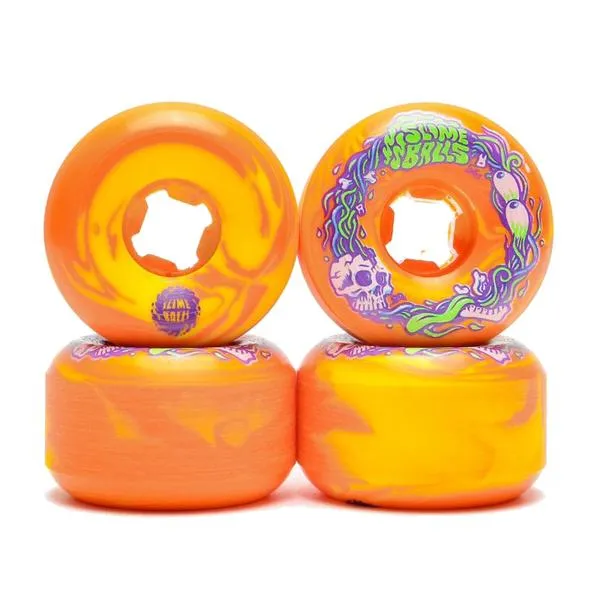 SLIME BALLS BRAINS SPEED BALLS ORANGE/YELLOW 99A (56MM)