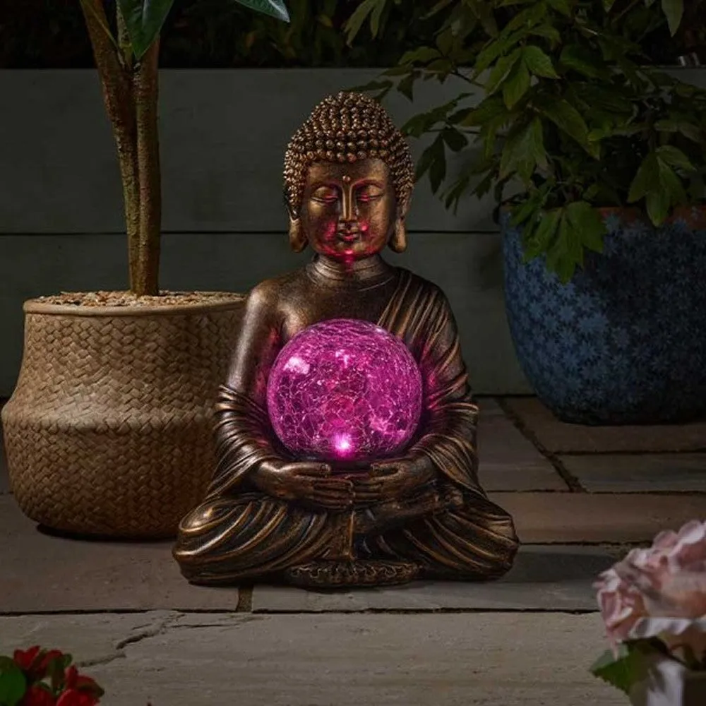 Smart Solar 12cm Gazing Buddha