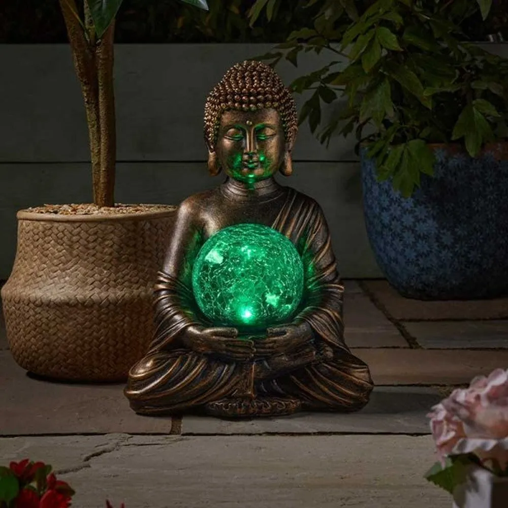 Smart Solar 12cm Gazing Buddha