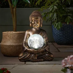 Smart Solar 12cm Gazing Buddha