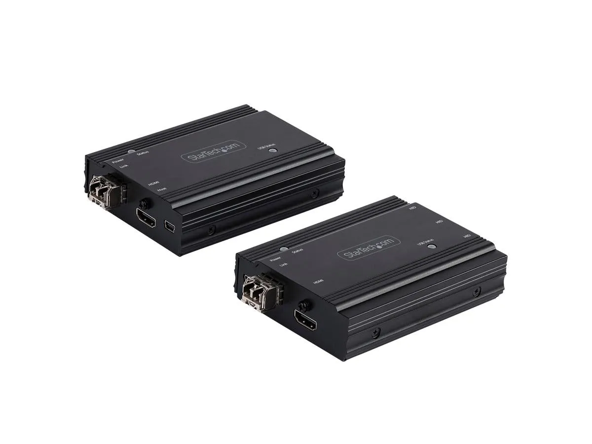 StarTech.com SV565FXHD4KU 4K HDMI KVM Extender over Fiber, HDMI Video & USB over Fiber, up to 984ft/300m (MultiMode)