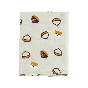 Tenugui Handkerchief - Tiny Chestnuts and Tiny Mameshiba