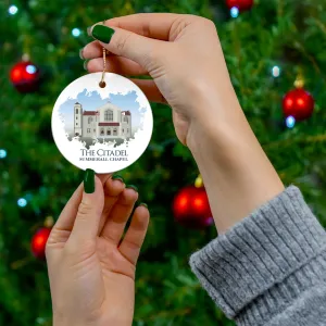 The Citadel, Summerall Chapel, Ceramic Ornament, Circle