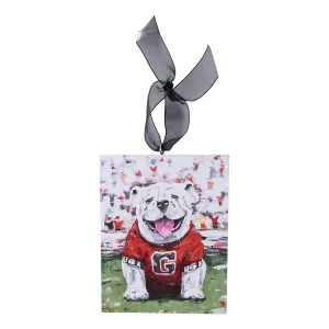 Uga Dawg Block Canvas